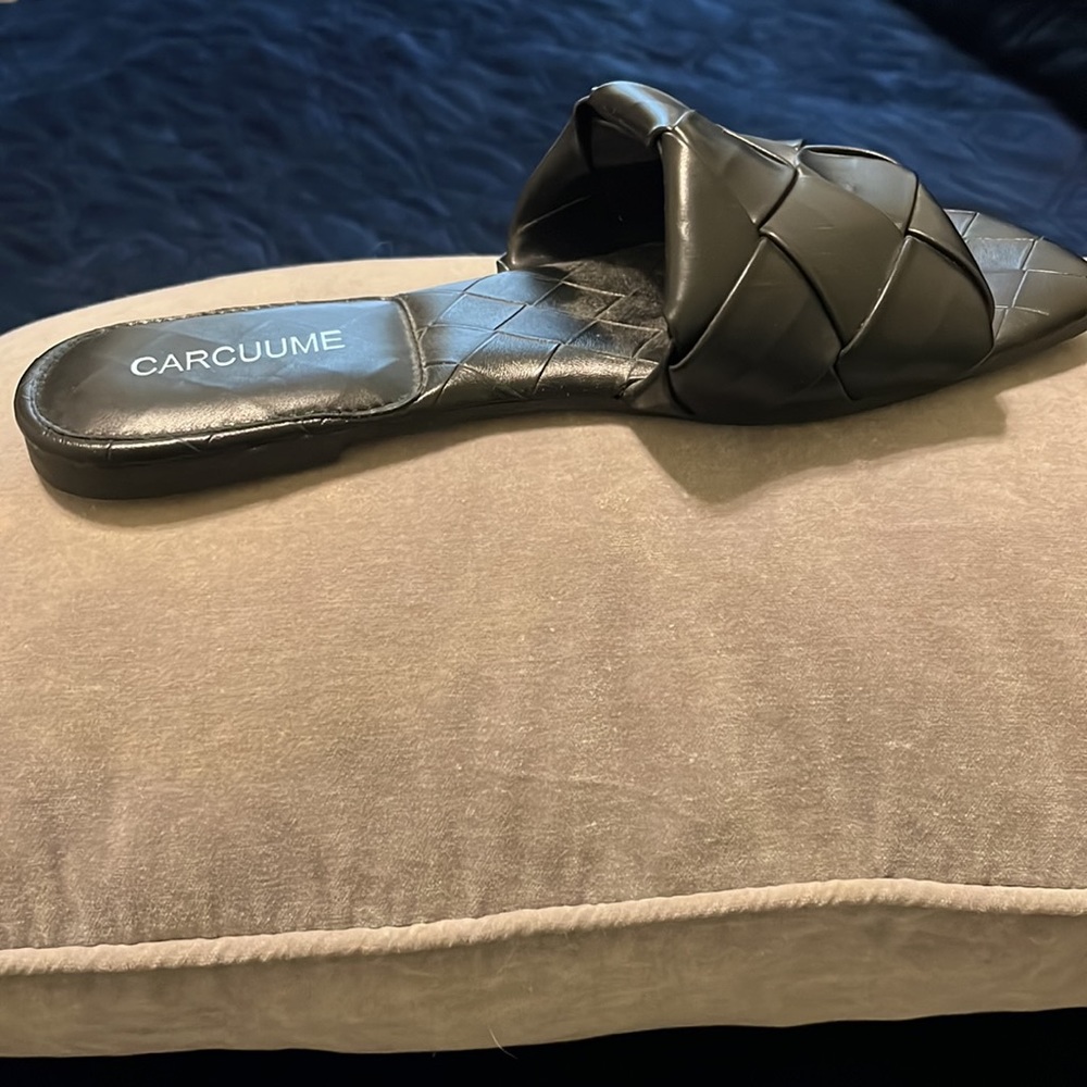 Black, flat shoes